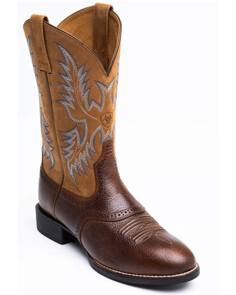 ariat round toe cowboy boots